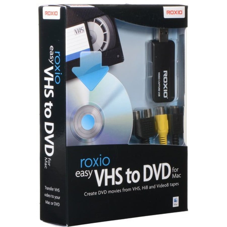 محول أشرطة الفيديو القديمة لأجهزة الماك. Roxio Easy VHS to DVD for Mac