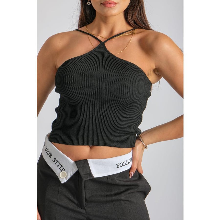 Londonella Crop with Halterneck style - Free Size - 100125