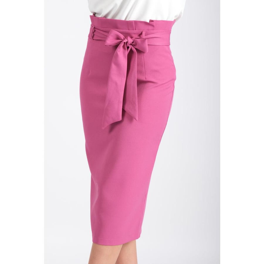 Londonella Skirt with Belt Detail - Pink - 100156