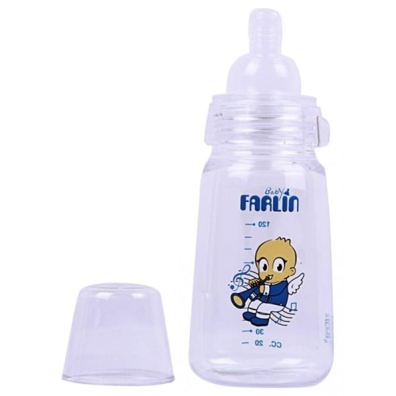 Farlin Baby Feeding Bottle With Standard Neck - 120 ml - Blue