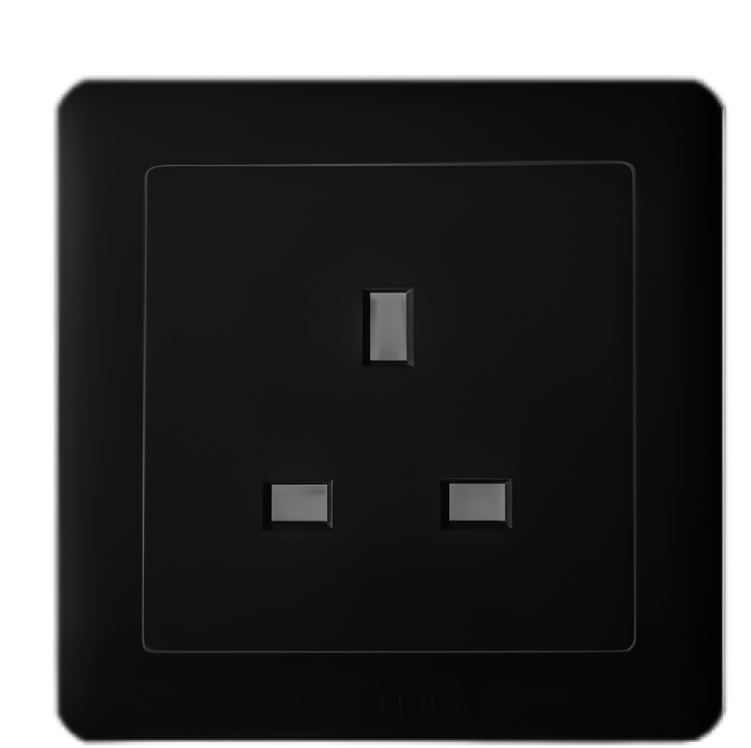 فيش 13 امبير اسود Electrica
