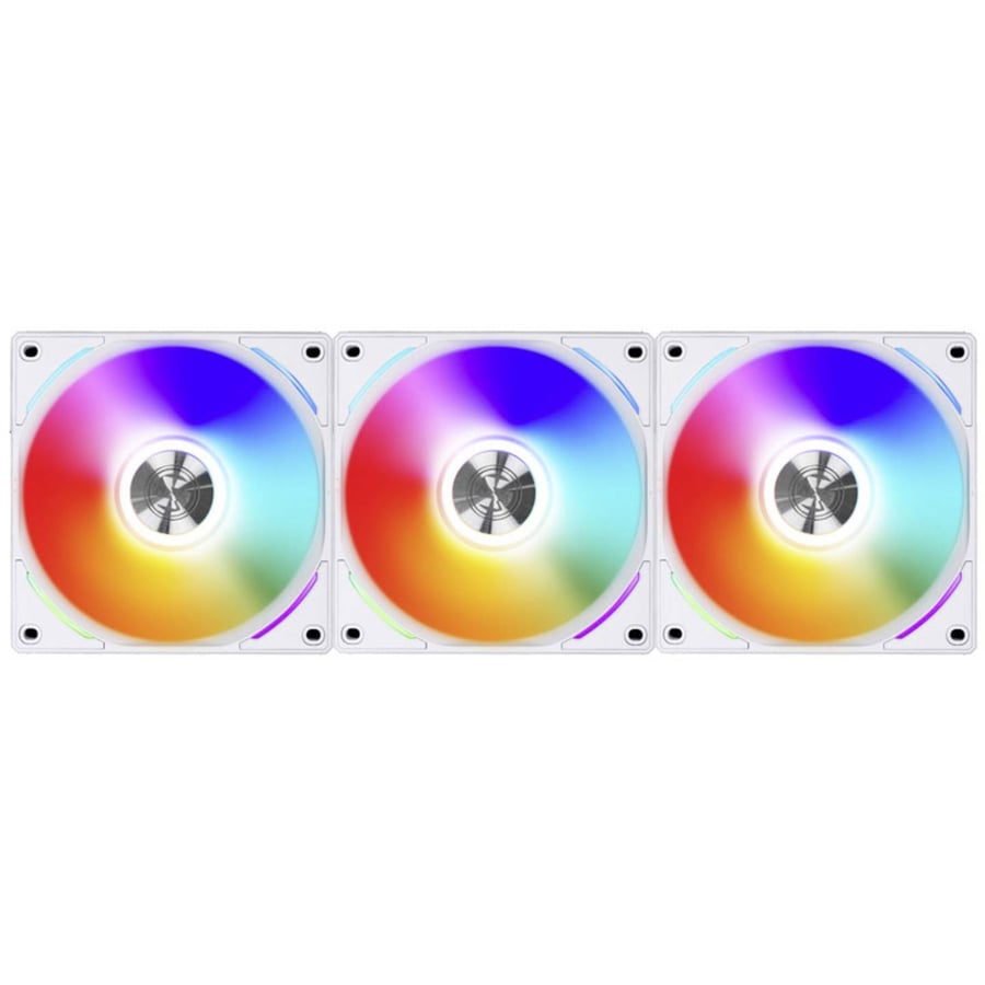 مروحة Lian Li UNI FAN AL120 RGB PWM - 120 ملم -أبيض