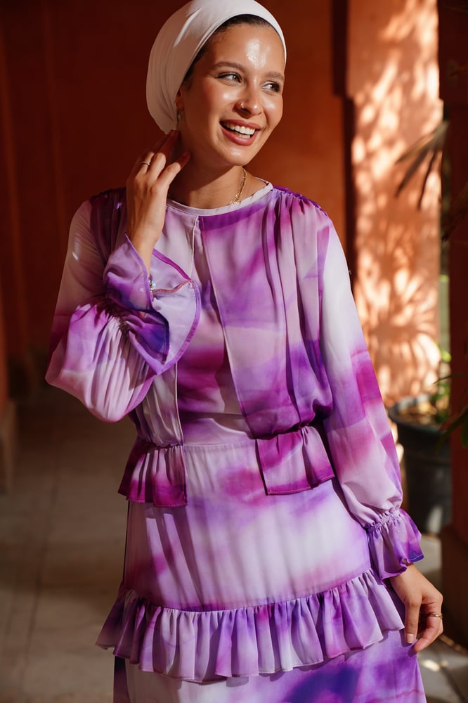 Purple madness Chiffon Dress
