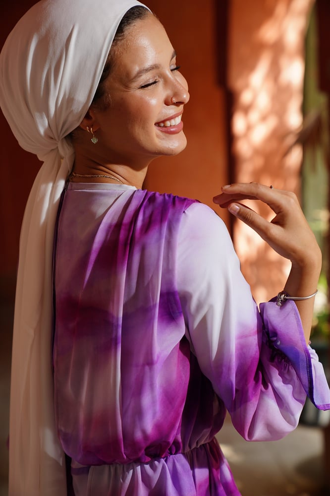 Purple madness Chiffon Dress