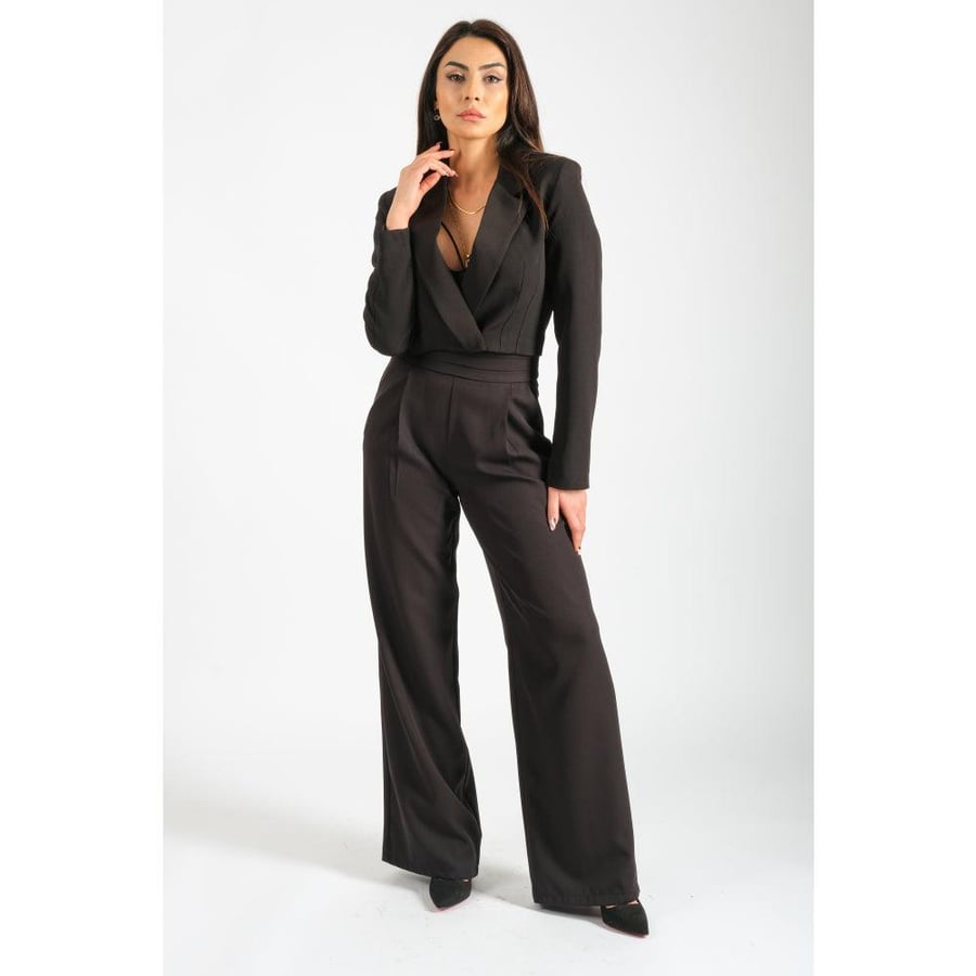 Londonella pants with Plain design - Black - 100152