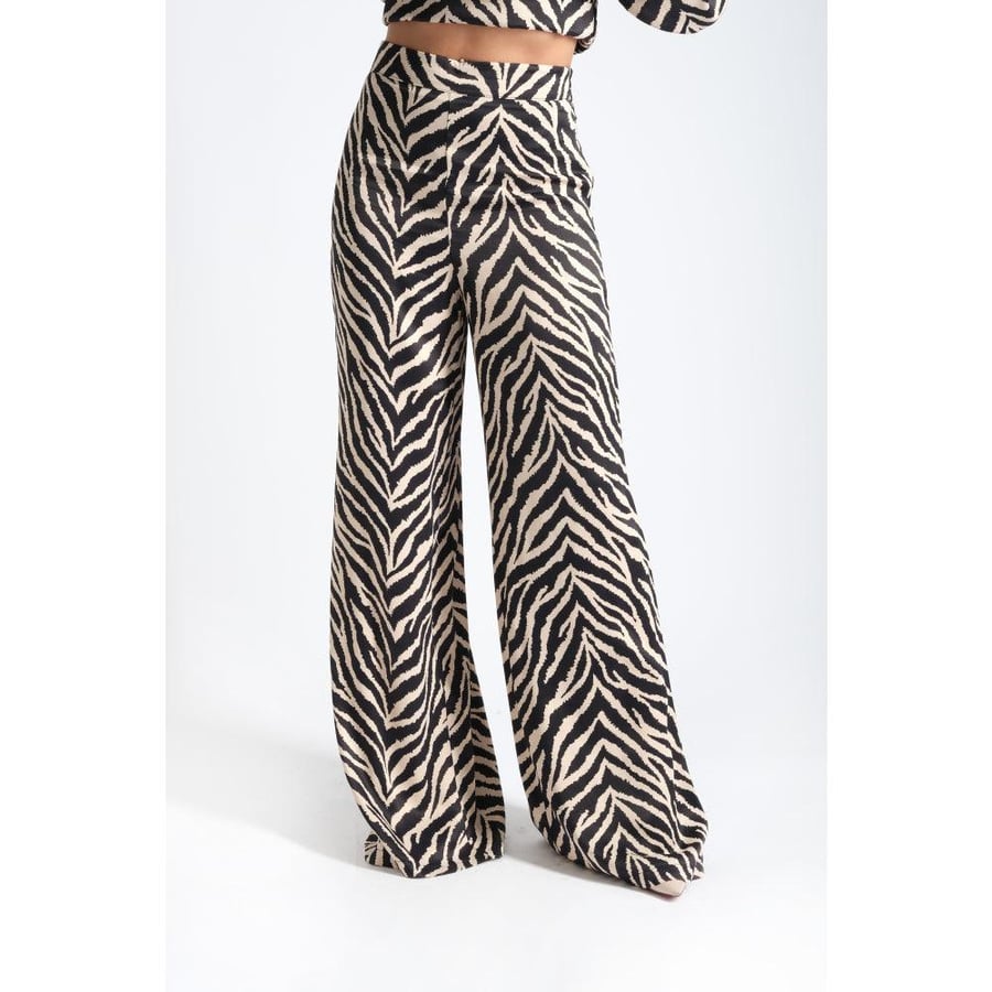 Londonella Pants with Zebra Design - Brown Zebra - 100147
