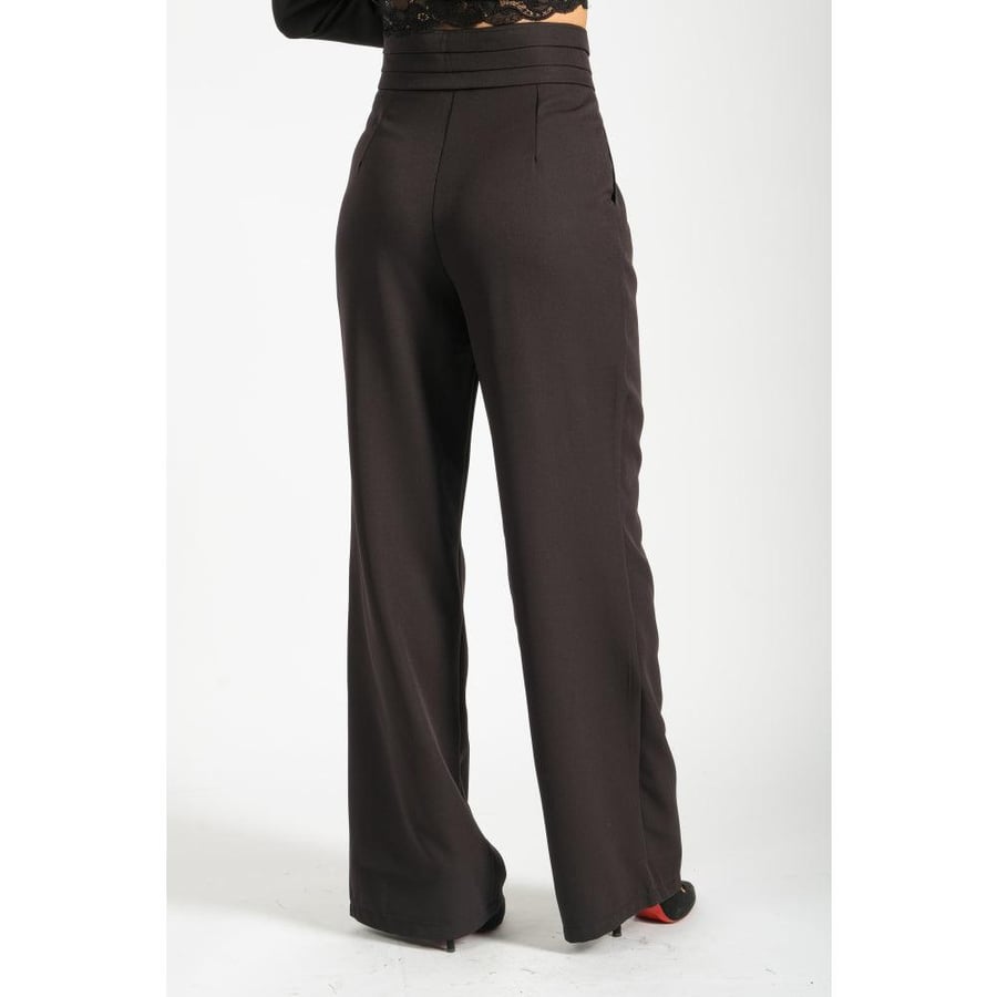 Londonella pants with Plain design - Black - 100152