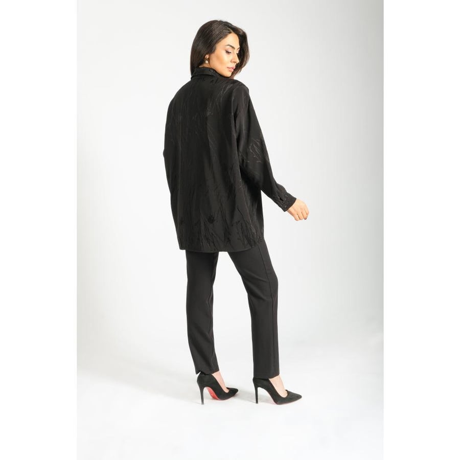 Londonella Shirt With Button placket - Black - 100142
