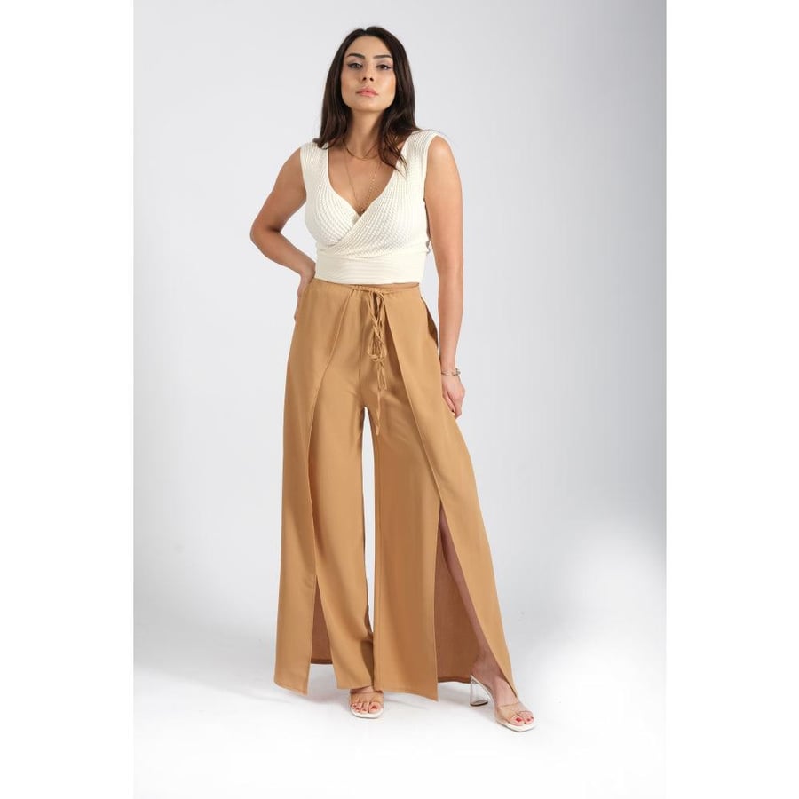 Londonella Women's High-waisted Pants With Wide Open Legs design - 100228