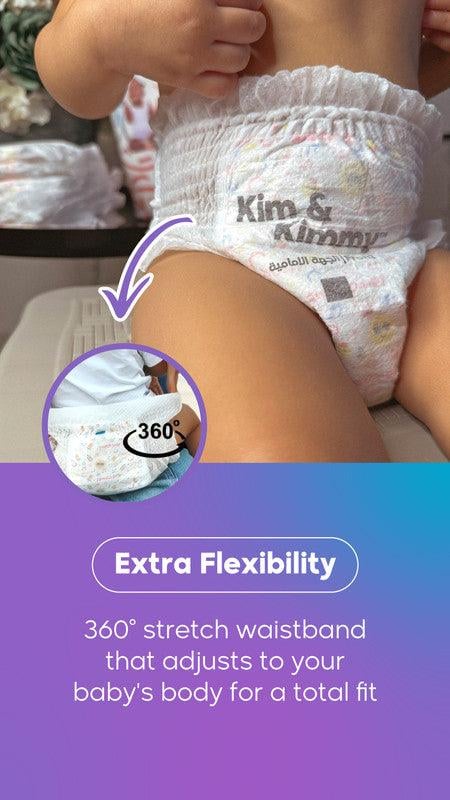 Kim & Kimmy - Size 6 Pants, 15-20kg, 40 Diapers