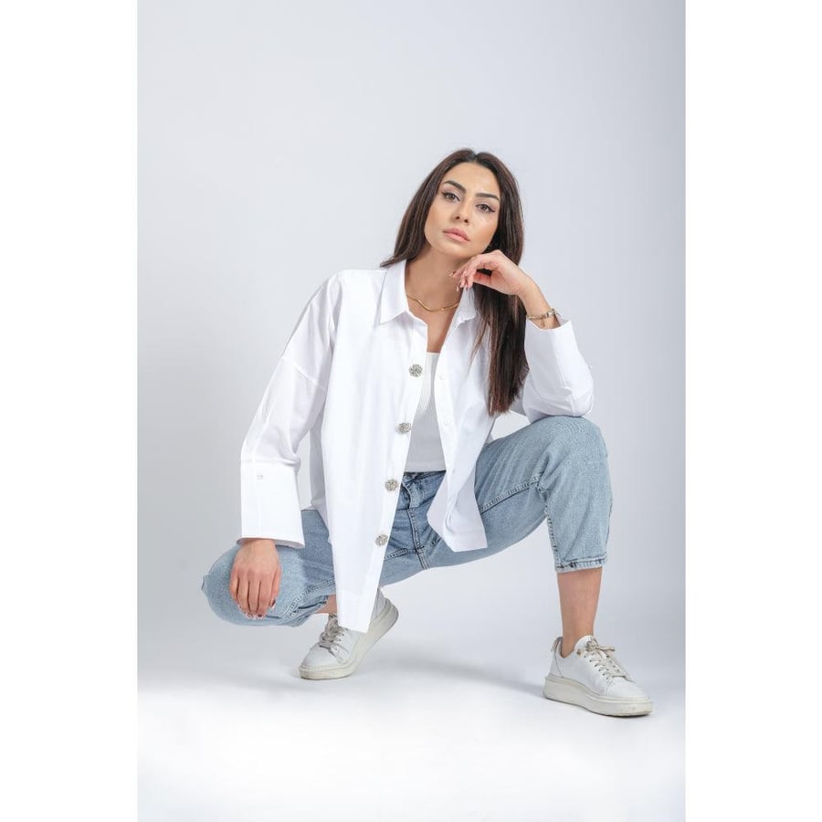 Londonella Shirt With Long sleeves - White - 100138