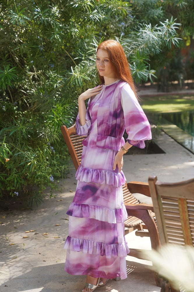 Purple madness Chiffon Dress