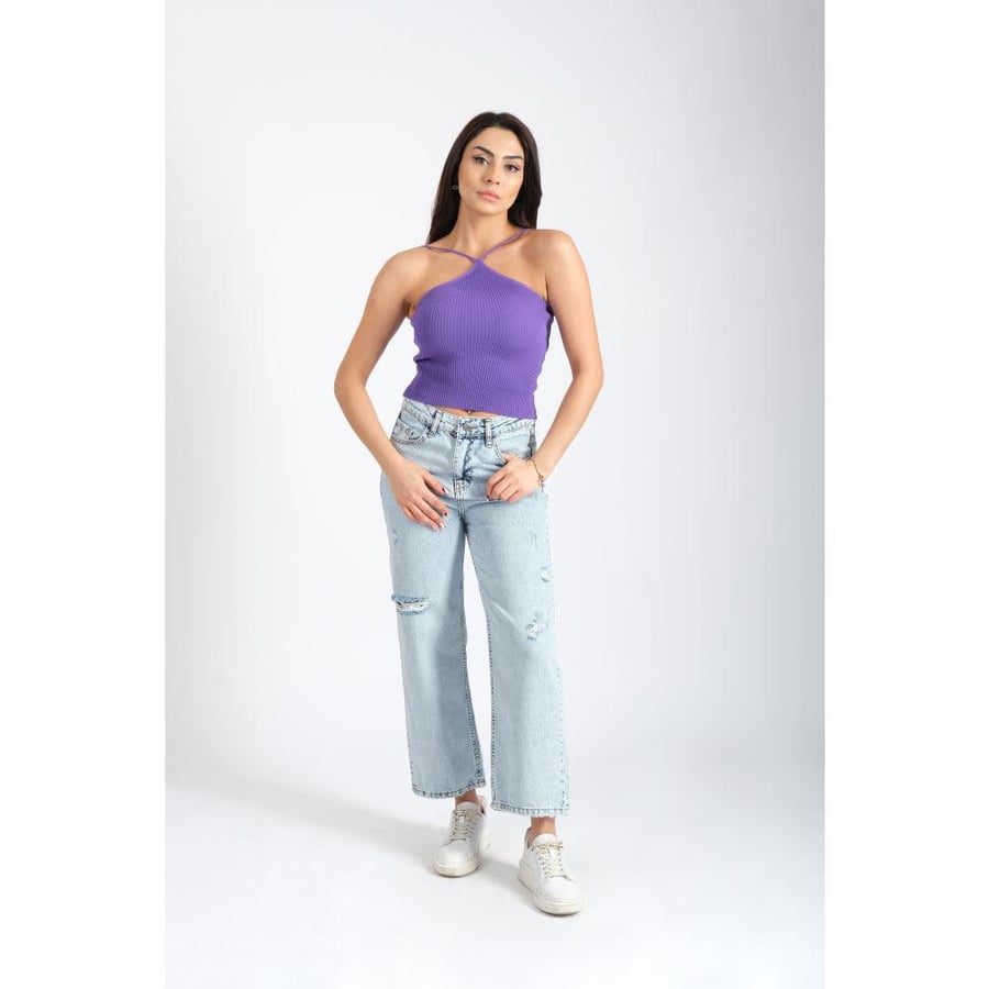 Londonella Crop with Halterneck style - Free Size - 100125