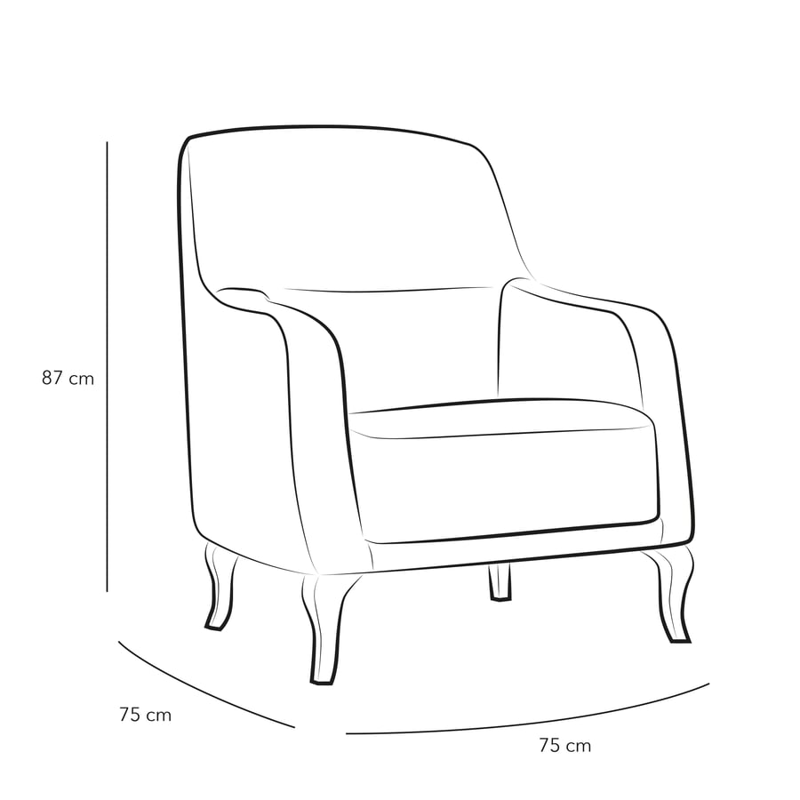 Camel Velvet Chair By Alhome