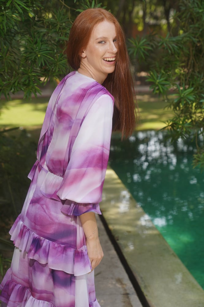 Purple madness Chiffon Dress