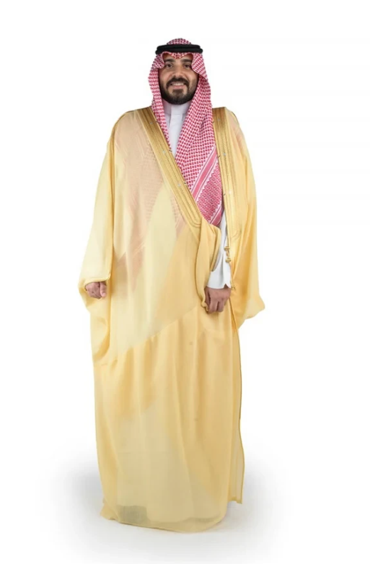 بشت ملكي غاط مصوف زري حر-ليموني