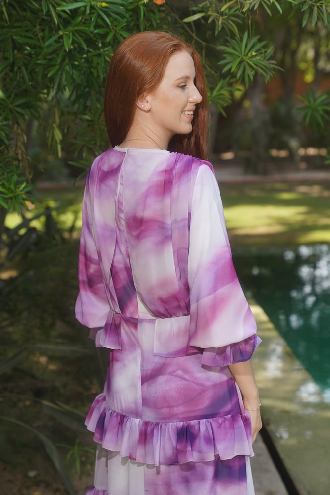Purple madness Chiffon Dress