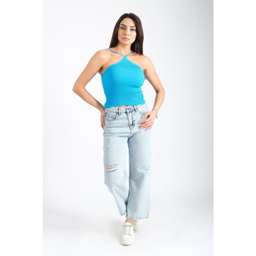 Londonella Crop with Halterneck style - Free Size - 100125