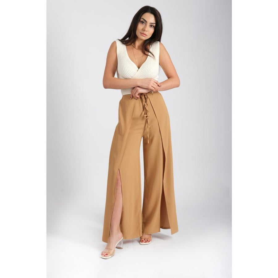 Londonella Women's High-waisted Pants With Wide Open Legs design - 100228