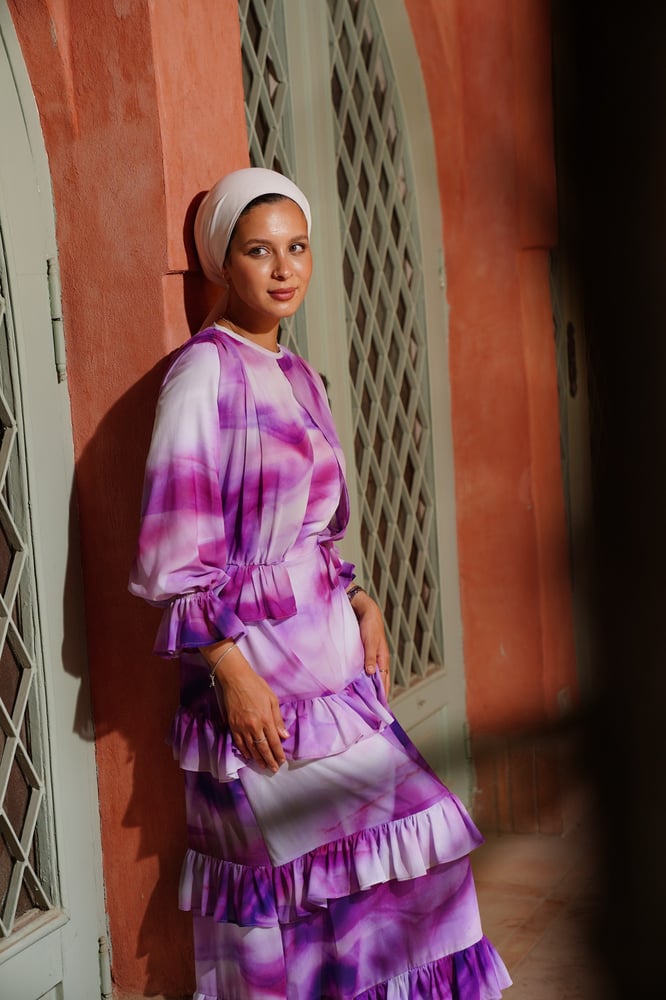 Purple madness Chiffon Dress
