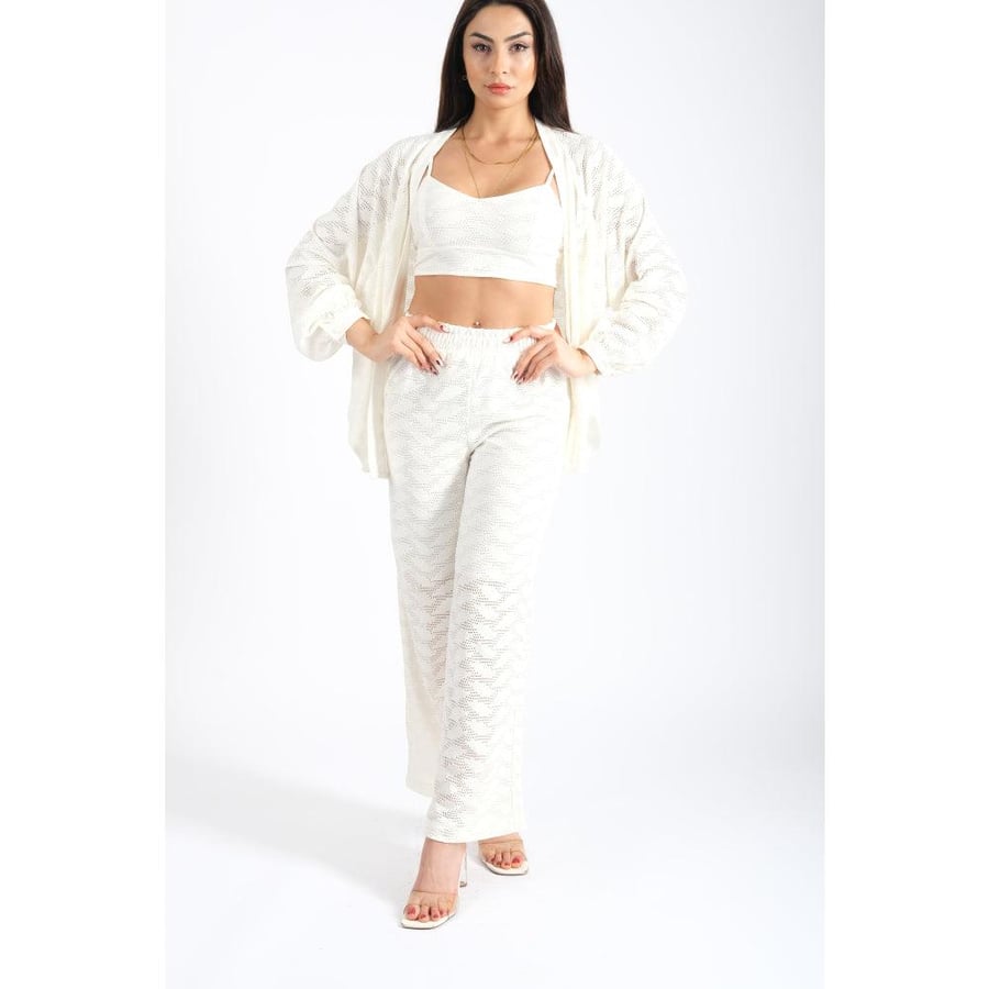 Londonella co-ords 3 pieces set jacket - pants and top - 100105