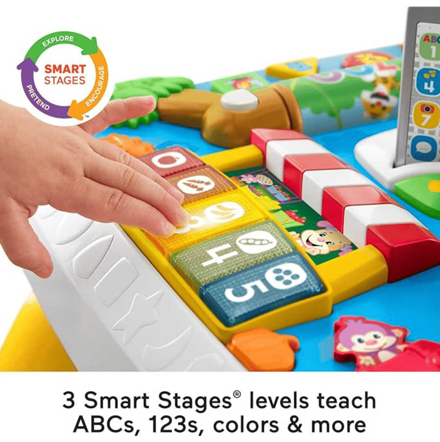 Fisher-Price Laugh & Learn Baby To Toddler Toy, Around The Town Learning Table With Music Lights & Activities For Ages 6+ Months
