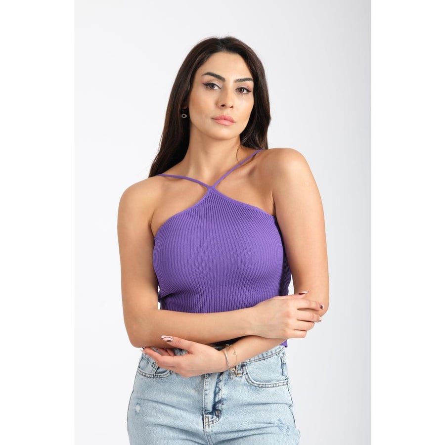Londonella Crop with Halterneck style - Free Size - 100125