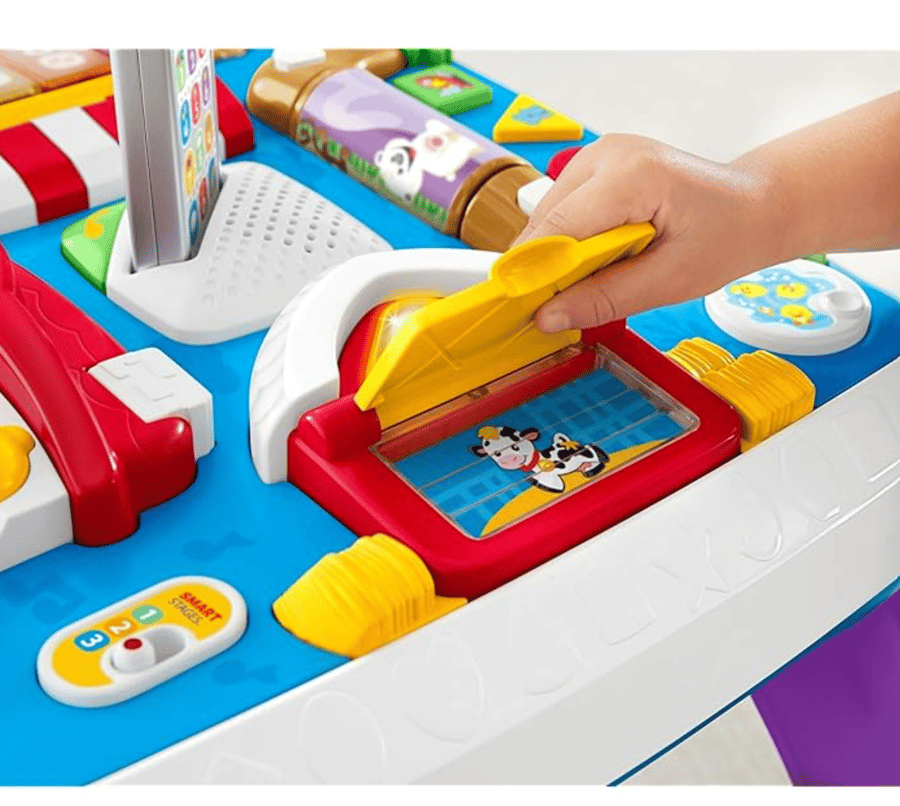 Fisher-Price Laugh & Learn Baby To Toddler Toy, Around The Town Learning Table With Music Lights & Activities For Ages 6+ Months