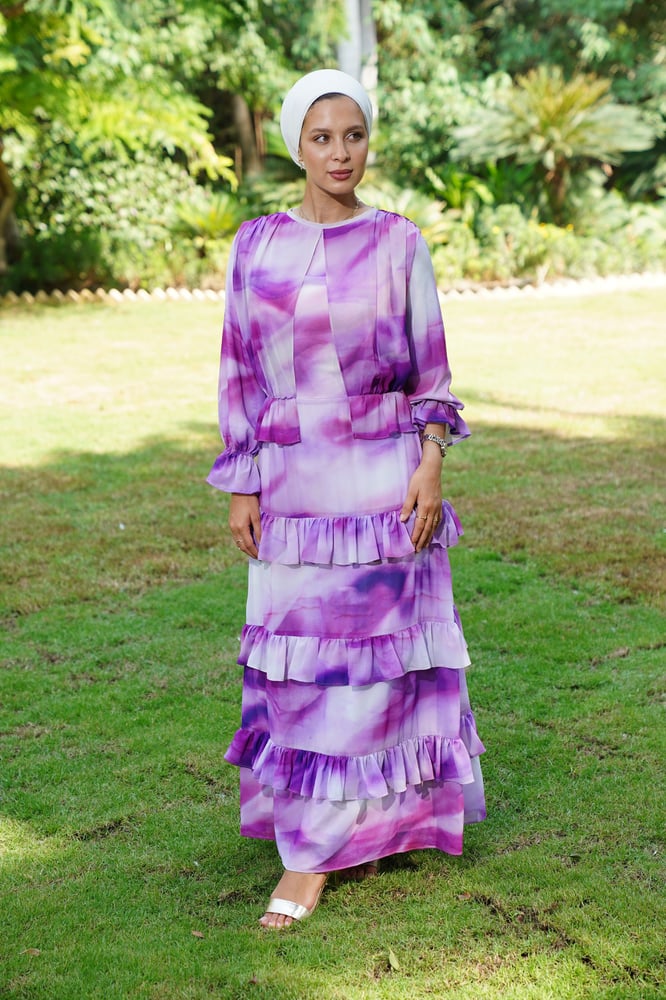Purple madness Chiffon Dress