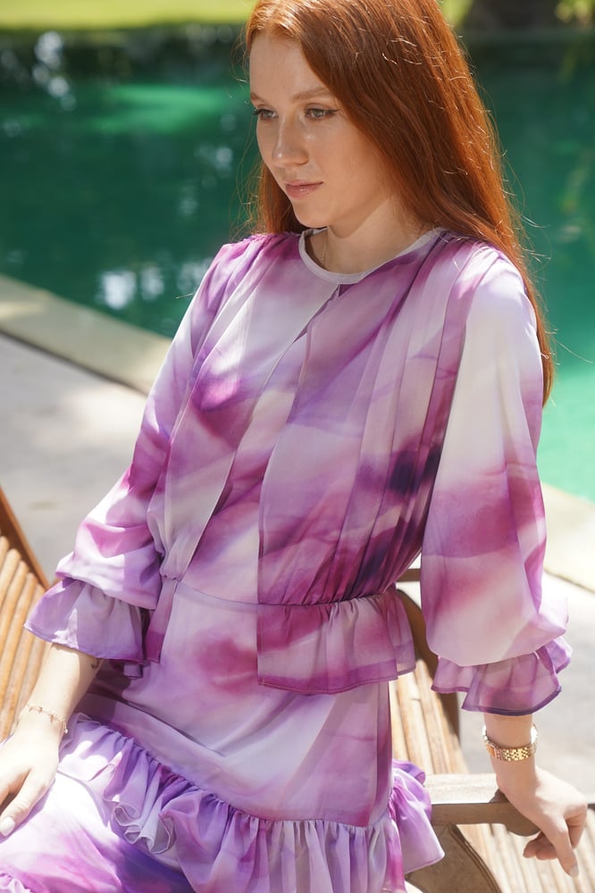 Purple madness Chiffon Dress