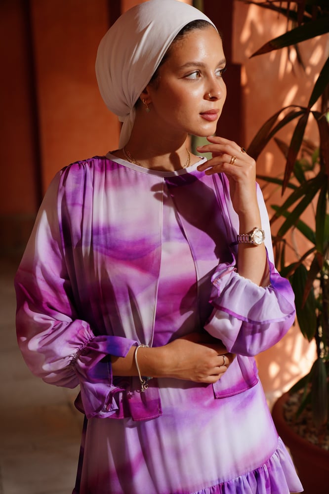 Purple madness Chiffon Dress