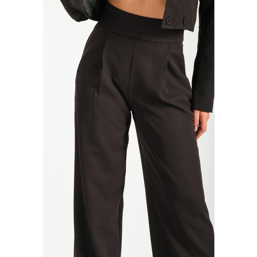 Londonella pants with Plain design - Black - 100152