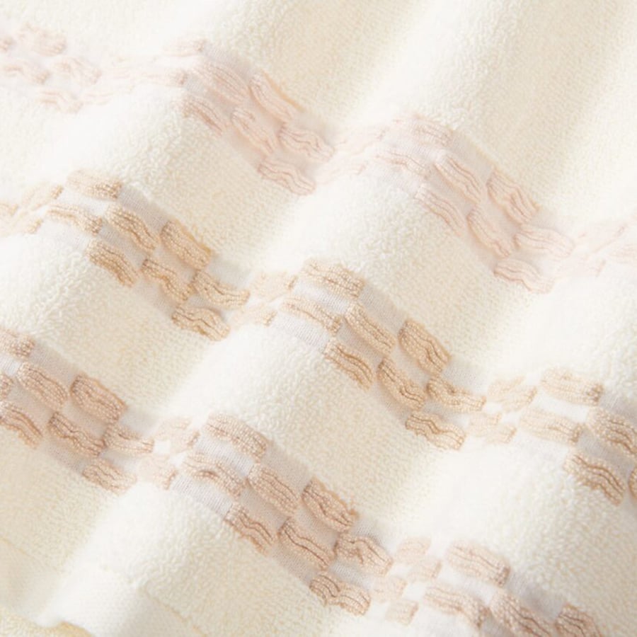 Cannon Jacquard Cotton Bath Towel 140×70 cm - Off-White