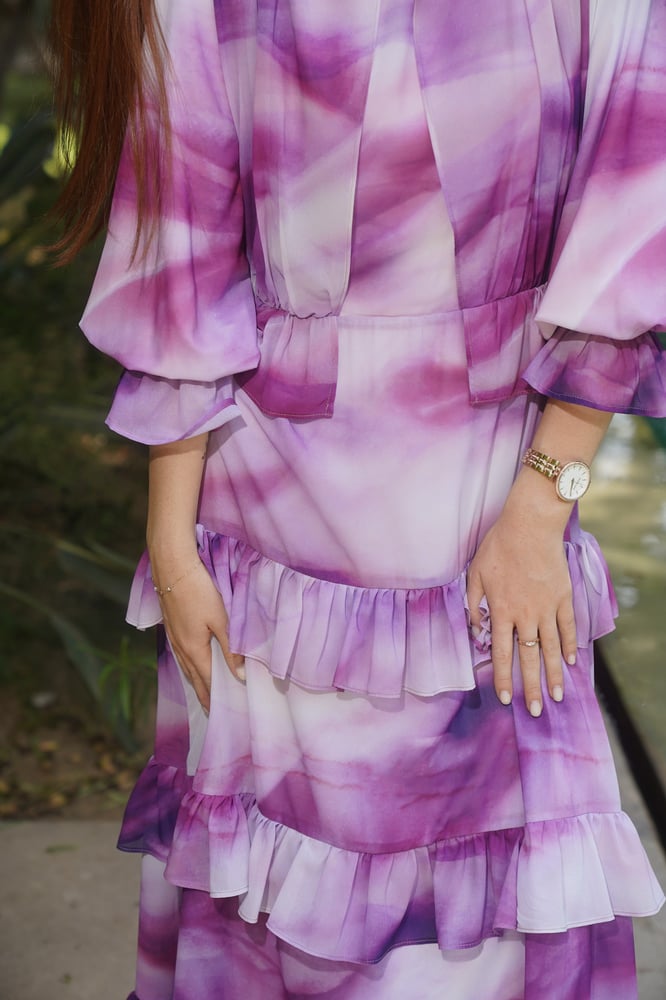 Purple madness Chiffon Dress