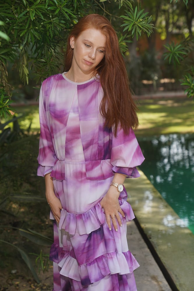 Purple madness Chiffon Dress