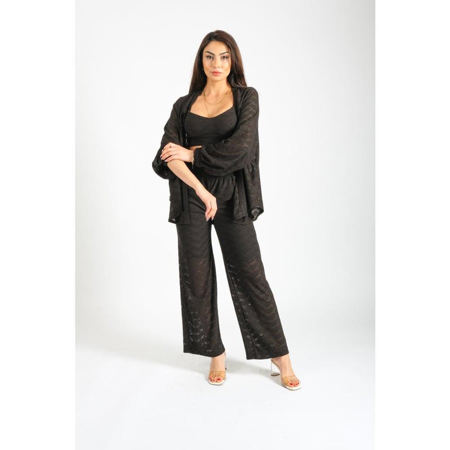Londonella co-ords 3 pieces set jacket - pants and top - 100105