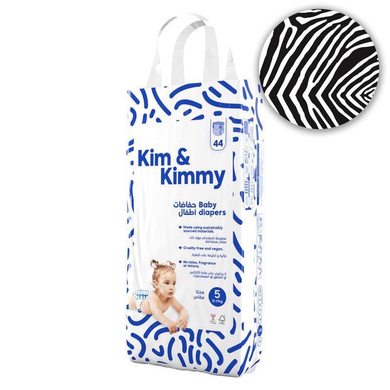 Kim & Kimmy - Size 5 Diapers,12-17kg,44 Diapers