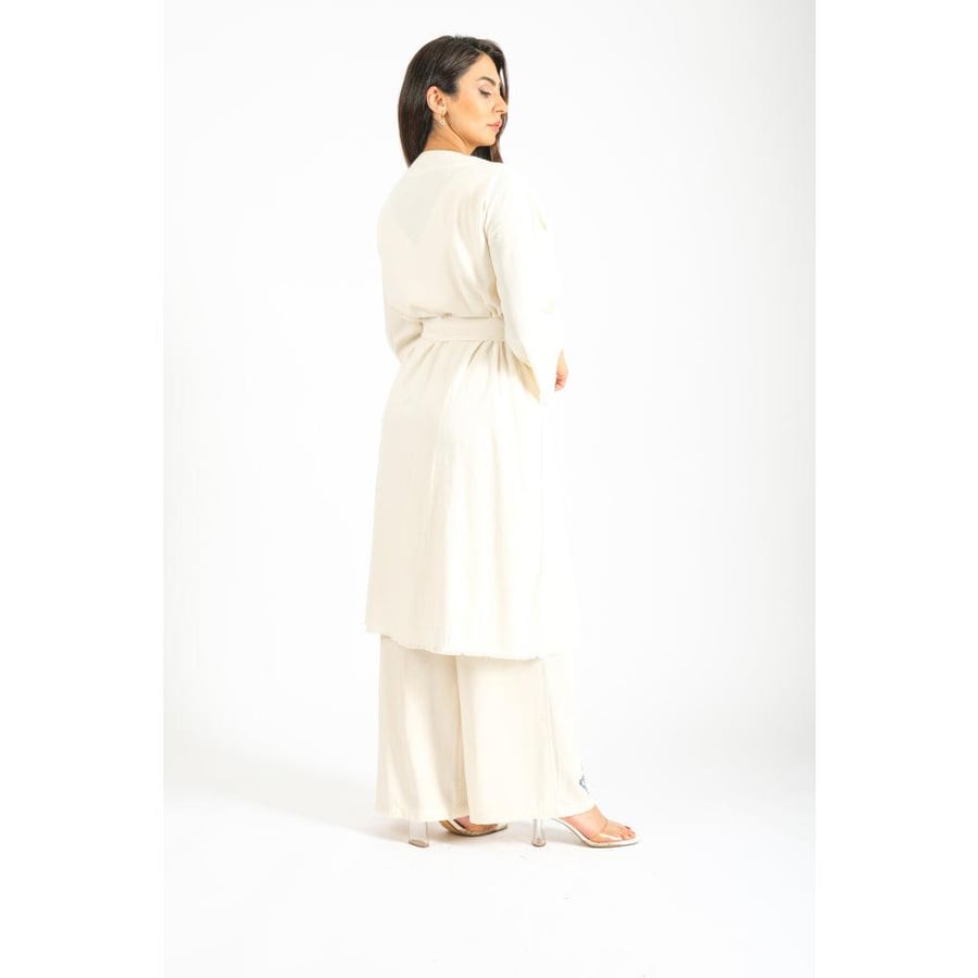 Londonella Set with embrodrey pattern - Beige - 100145