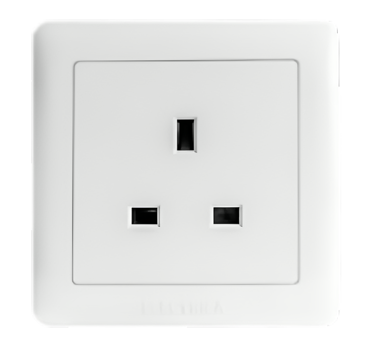 فيش 13 امبير ابـــيـــض Electrica