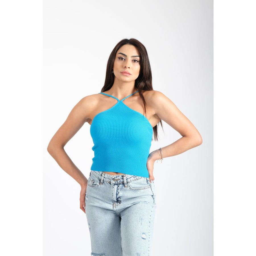 Londonella Crop with Halterneck style - Free Size - 100125