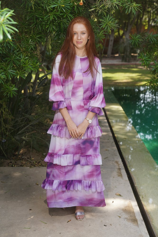 Purple madness Chiffon Dress