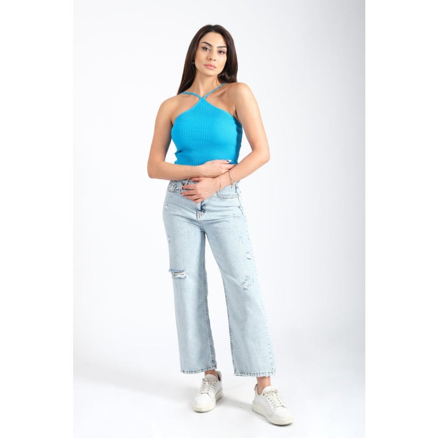 Londonella Crop with Halterneck style - Free Size - 100125