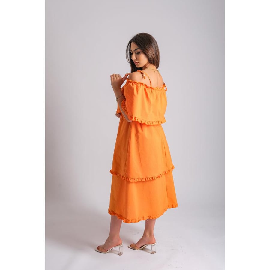 Londonella Women's half Lantern Sleeves Off-shoulder style Dress - 100204
