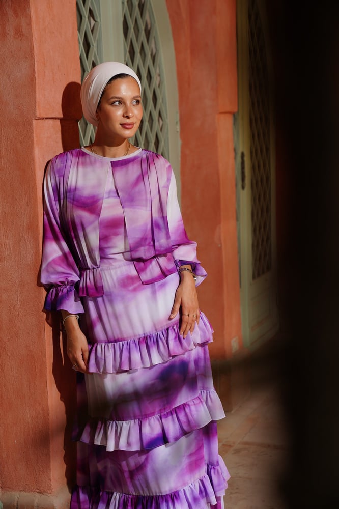 Purple madness Chiffon Dress