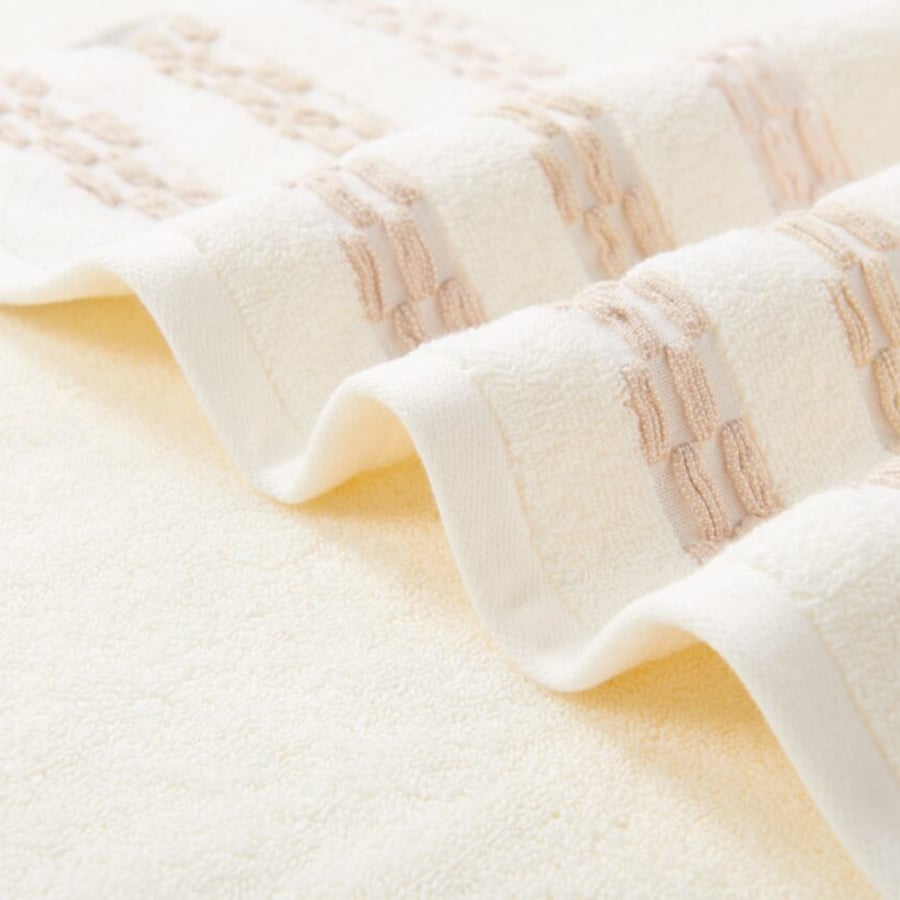 Cannon Jacquard Cotton Bath Towel 140×70 cm - Off-White