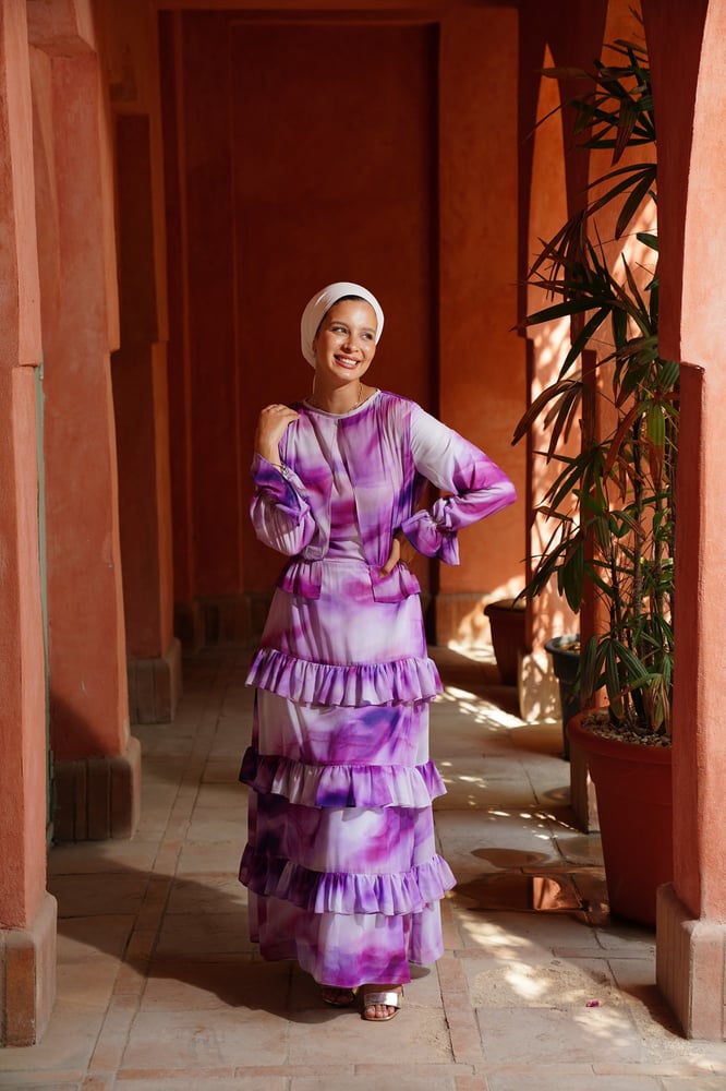 Purple madness Chiffon Dress