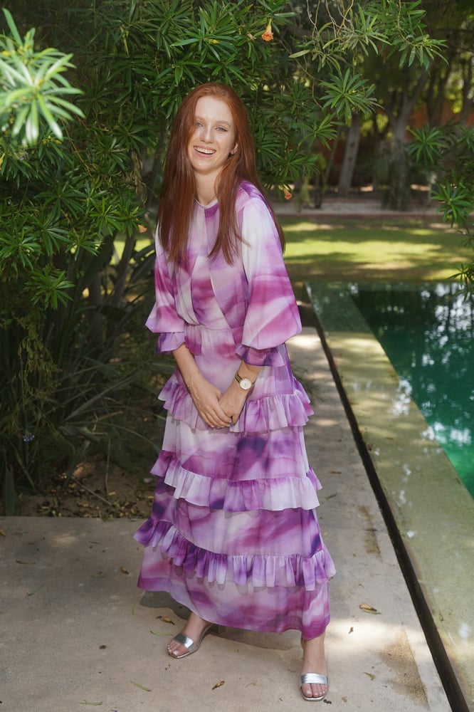 Purple madness Chiffon Dress