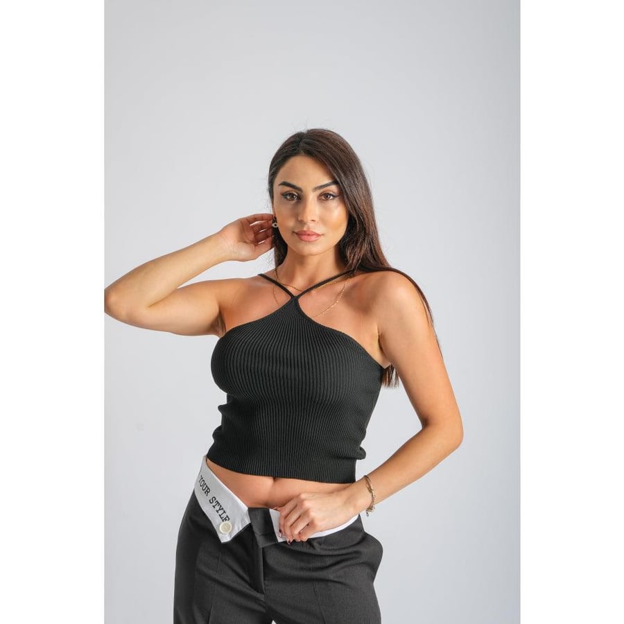 Londonella Crop with Halterneck style - Free Size - 100125