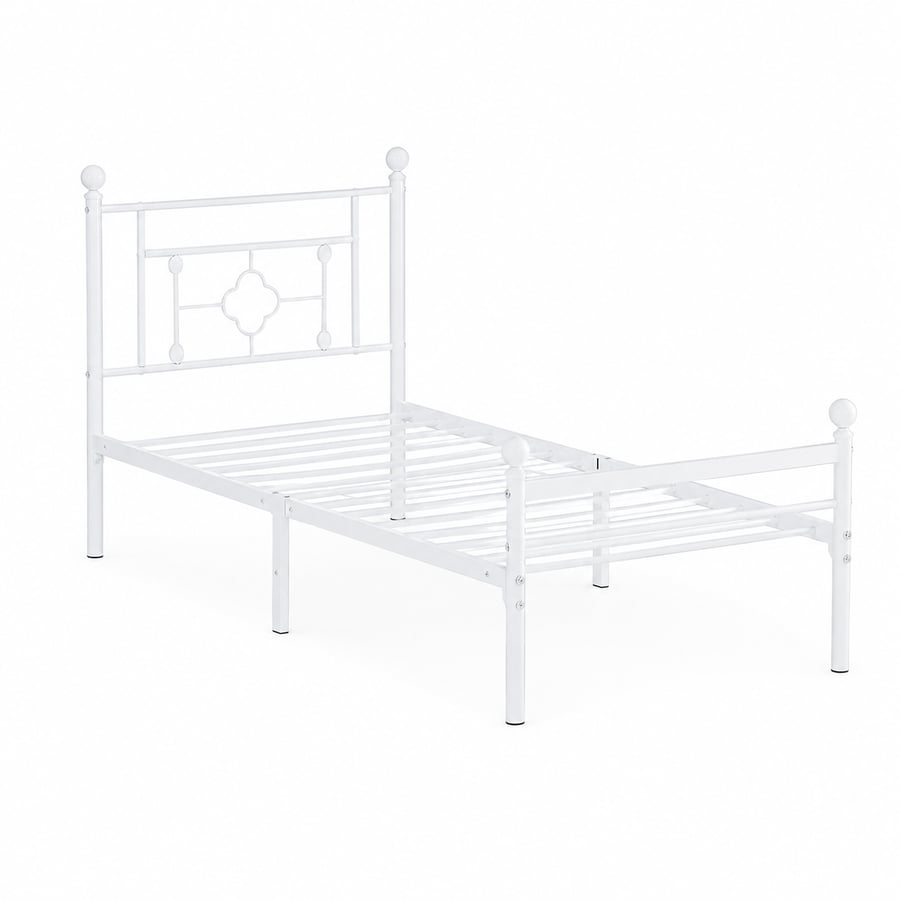 سرير حديد مقاس 90*190 WHITE 3919