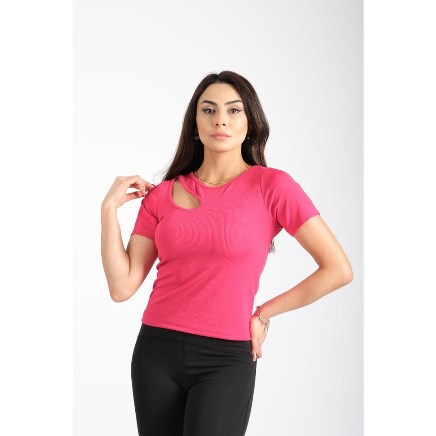 Londonella crop with Asymmetrical neck - 100115
